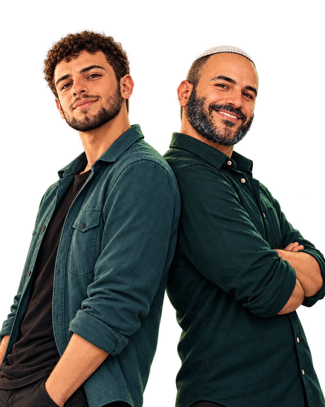 יהב משמאל ונס מימין, שותפים באינטליגנציה אנושית